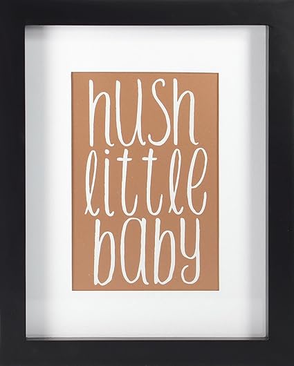 RoomMates Linden Ave Wall Décor AVE10059 Hush Little Baby Rose Gold