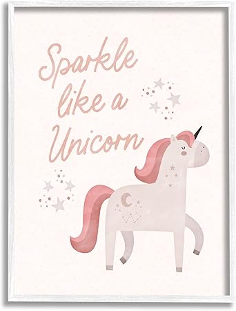 Stupell Industries Sparkle Like A Unicorn Constellations Framed Giclee Art, Design by Nina Blue