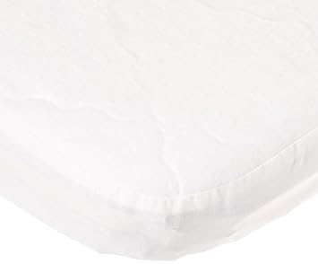 BabyDoll Bedding Fitted Waterproof Cradle Mattress Protector, 15x33, white