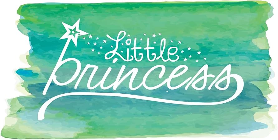 Watercolor Girly wall Lettering Nursery Art Decal Home Wall Decoration Beautiful Girly Princess Little Princess - Size: 40 in x 20 in