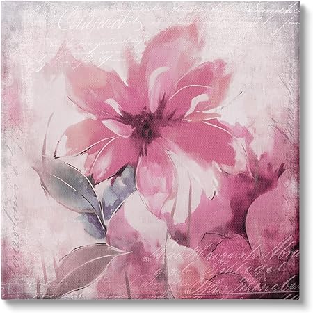 Stupell Industries Vintage Pink Florals Canvas Wall Art by Andrea Haase