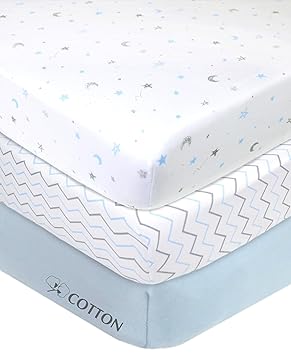 American Baby Company 3 Pack Fitted Mini Crib Sheet 24