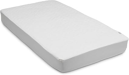 Delta Children Serta Sertapedic Crib Mattress Pad Cover/Protector with Nanotex Stain Repel and Release, Large, White