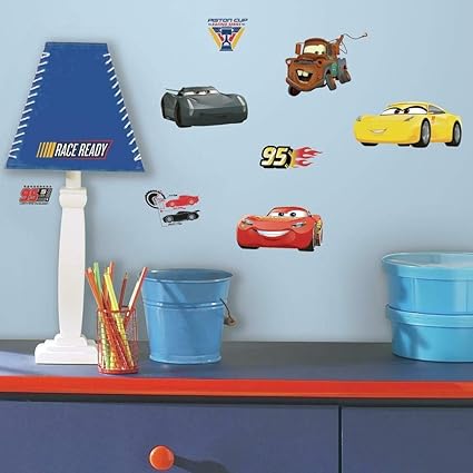 Disney Pixar Red Cars 3 Peel and Stick Wall Decals by RoomMates, RMK3353SCS