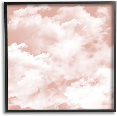 Stupell Industries Pastel Pink Clouds Framed Giclee Art by LSR Design Studio