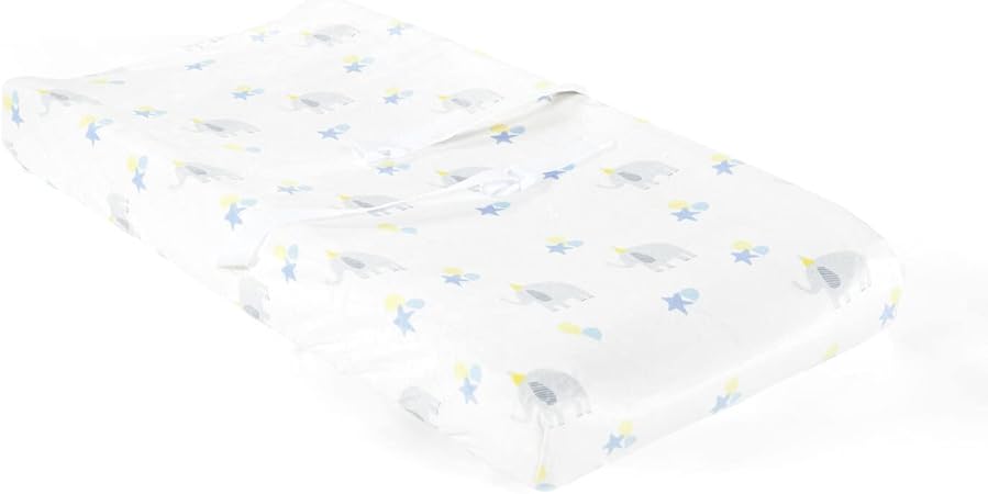 Lush Decor Elephant Balloon Soft & Plush Changing Pad Cover, 32