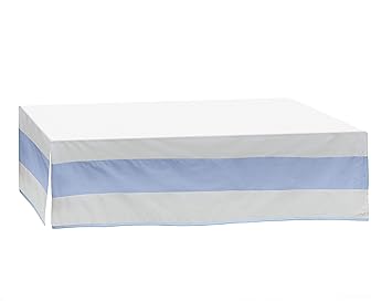 Baby Doll Lodge Collection Crib Skirt/Dust Ruffle in Blue, standard crib (1200dr-blue)