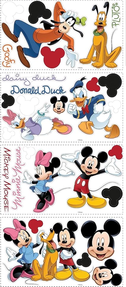 RoomMates RMK1507SCS Mickey and Friends Peel and Stick Wall Decals