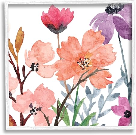 Stupell Industries Soft Spring Florals Framed Giclee Art by Kim Allen