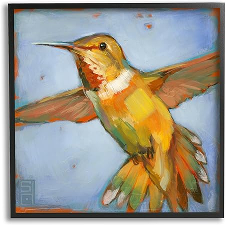 Stupell Industries Hummingbird on Framed Giclee Art by Stacy Daguiar