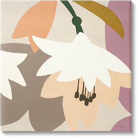 Stupell Industries Modern Pastel Tulips Canvas Wall Art Design by Liz Jardine