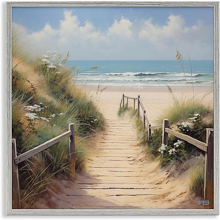 Stupell Industries Sandy Path to Beach Framed Giclee Art by RB