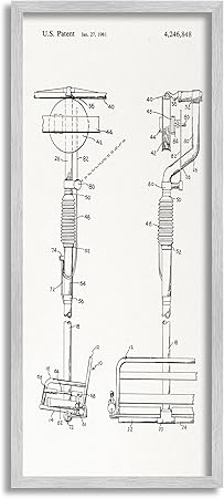 Stupell Industries Ski Lift Patent Blueprint Framed Giclee Art, Design by Lil' Rue