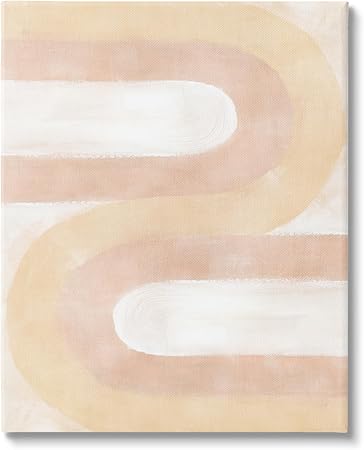 Stupell Industries Wavy Alternating Arches Canvas Wall Art by BlursByAI