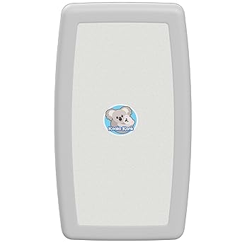 Koala Kare KB301-05 Vertical Surface Mounted Baby Changing Table - Foldable Plastic Diaper Changing Station (White Granite)