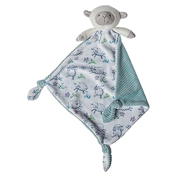 Mary Meyer Little Knottie Lovey Security Blanket, 10 x 10-Inches, Lamb, (43204)