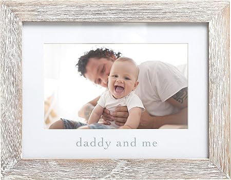 Pearhead Daddy and Me Baby Picture Frame, Gender-Neutral Dad and Baby Picture Frame, Baby Girl or Baby Boy Nursery Décor, 4