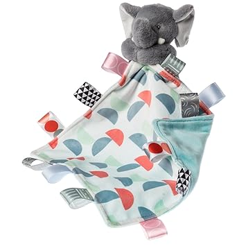 Taggies Cuddlebud Lovey Security Blanket, 9 x 9-inches, Elephant