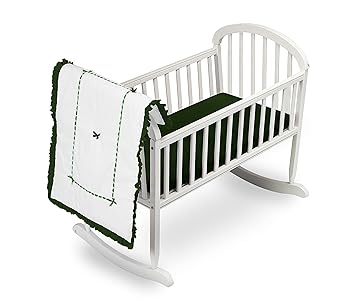 Baby Doll Bedding Unique Cradle Bedding Set, Green,1230crnew-green