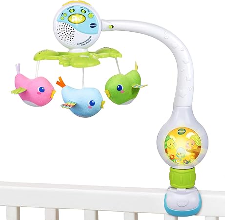 VTech Soothing Songbirds Travel Mobile, White