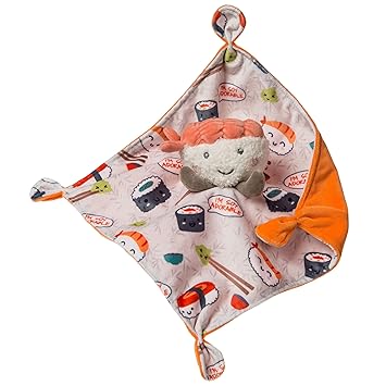 Mary Meyer Soothie Security Blanket, 10 x 10-inches, Sweet Sushi