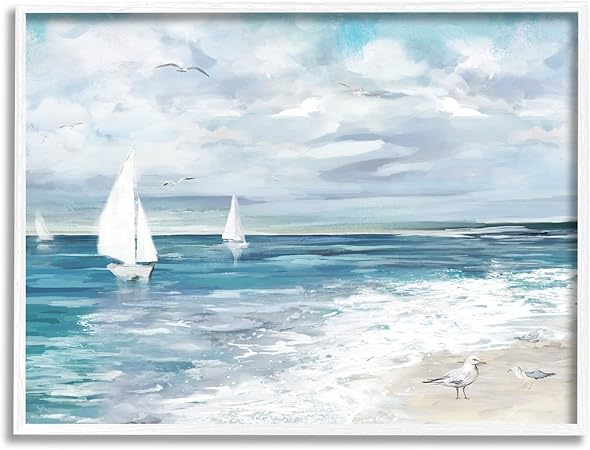 Stupell Industries On The Water Landscape Framed Giclee Art by Carson Lyons