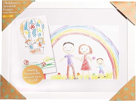 Kate & Milo Children's Artwork Frame, Holds Kids Crafts Up To 11