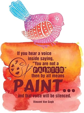 If You hear voice You are not Painter Quote Decal Home Wall Decoration Expressive Quote Motivational by all means Paint - Size: 28 in x 40 in