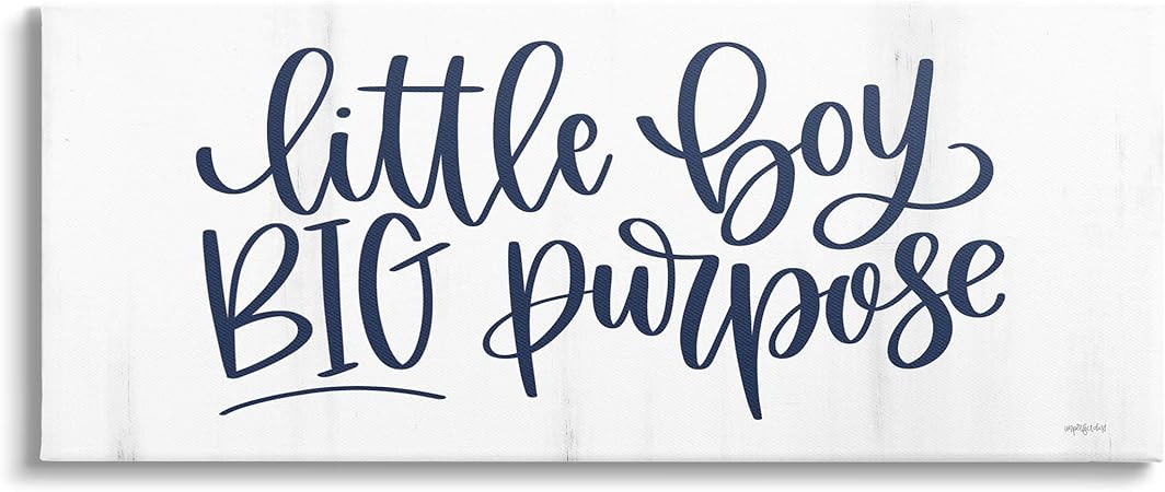 Stupell Industries Little Boy Big Purpose Uplifting Canvas Wall Art, Design by Imperfect Dust