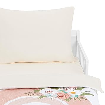 Evolur Rain Boho 3 Piece Toddler Bedding Set, Super Soft and Breathable Toddler Bedding, Machine Washable, Includes Fitted Sheet, Comforter and Pillow Case