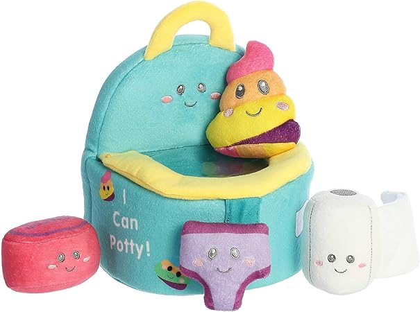 ebba™ Engaging Baby Talk™ My First Potty™ Baby Stuffed Animal - Sensory Delight - Interactive Learning - Multicolor 7 Inches