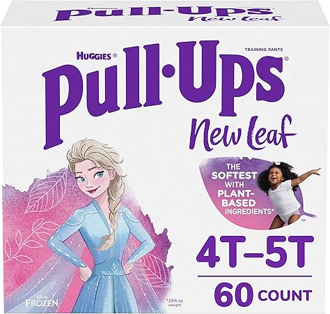 Pull-Ups New Leaf Girls' Disney Frozen Potty Training Pants, 4T-5T (38-50 lbs), 60 Ct