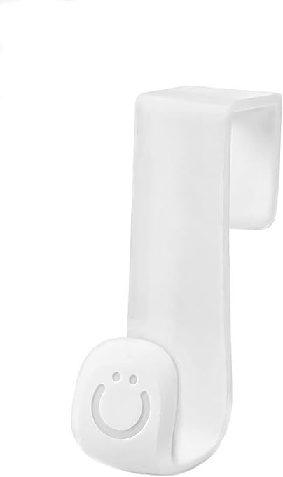 Ubbi Multi-Use Potty and Utility Hook, No Hardware Or Installation Needed, Durable and Sturdy to Hang Over Toilet Tank Or Door, Polypropylene, White