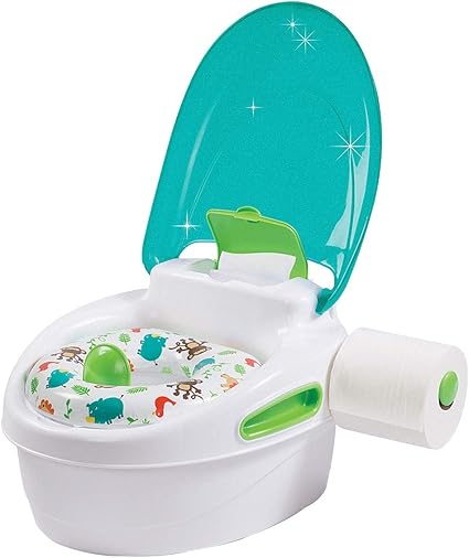 Summer Infant Step by Step Potty, Neutral – 3-in-1 Potty Training Toilet – Features Contoured Seat, Flushable Wipes Holder and Toilet Tissue Dispenser