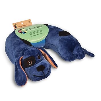 Critter Piller Kid's Neck Pillow, Blue Dog