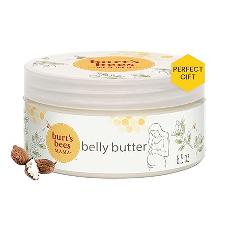 Burt's Bees Mama Belly Stretch Mark Cream, 6.5 Oz (Pack of 1) | Pregnancy Massages, Prenatal & Postnatal Tummy Skin Care | Reduces Scar Appearance | Shea Butter, Vitamin E