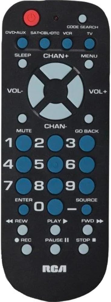 RCA Remote Control with 4 Functions,Black