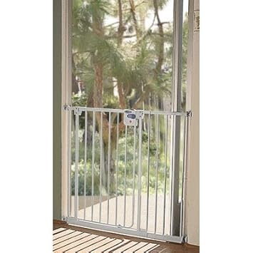 LA Baby Extra Tall Self Closing Safety Gate, White