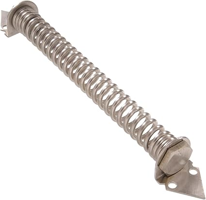 Hardware Essentials 851838 Stainless Steel Self-Closing Gate Spring, Adjustable Tension, 12 Inch