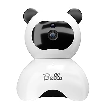 Bella Video Baby Camera & Audio (Camera Addon) - HD Clear Picture Quality - Wide Angle 340 Degree Pan 90 Degree Tilt - Night Vision