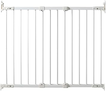 KidCo G2100 Angle Mount Metal Safeway Gate (White)