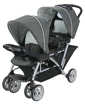 Graco DuoGlider Double Stroller | Lightweight Double Stroller with Tandem Seating, Glacier