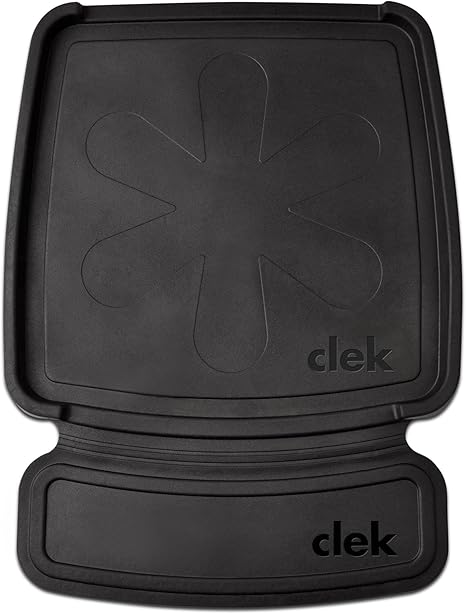 Clek Mat-Thingy Car Seat Protector Featuring LATCH-Compatible Design with Anti-Spill and Compression Damage Protection, Black