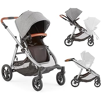 Contours Legacy Stroller, Modular Stroller, Convertible Baby Stroller and Toddler Stroller, Single to Double Stroller for Infant and Toddler, Reversible Seats, Height Adjustable Handle - Graphite Gray