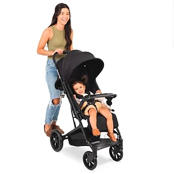 Joovy Kooper RS Lightweight Travel Stroller for Infants and Toddlers with One-Hand Fold, Magnetic Buckle, Multi-Position Recline, and Swing-Open Tray